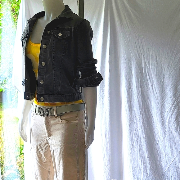 Calvin Klein Petite Gray Denim Jacket Size XS - Picture 8 of 12